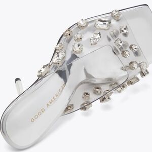 Good American Diamonds are forever sandal silver size 9.5 NWT